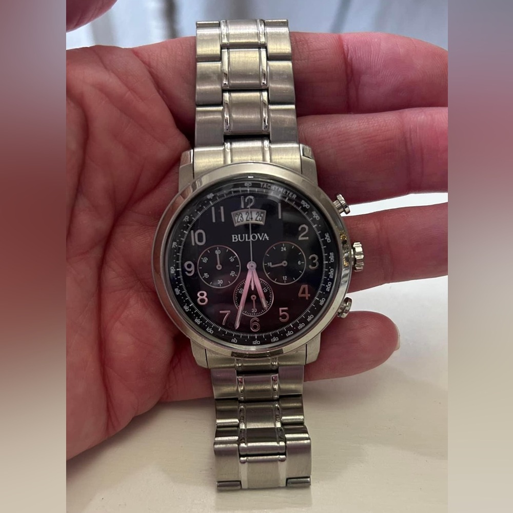 Men's Bulova Dress Chronograph Watch 96B202